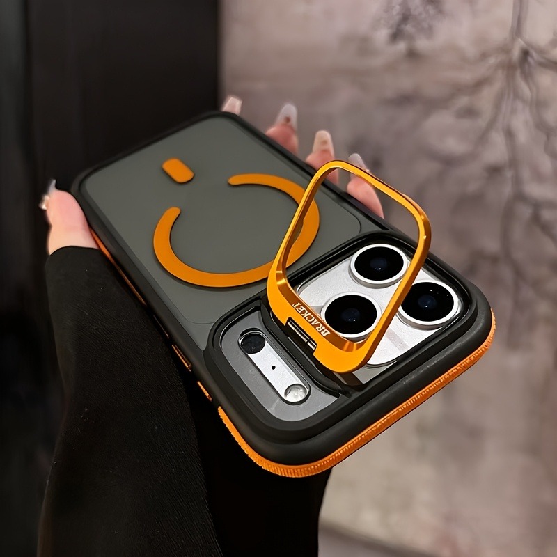 Kickstand Adjustable - Роскошный матовый прозрачный магнитный чехол для