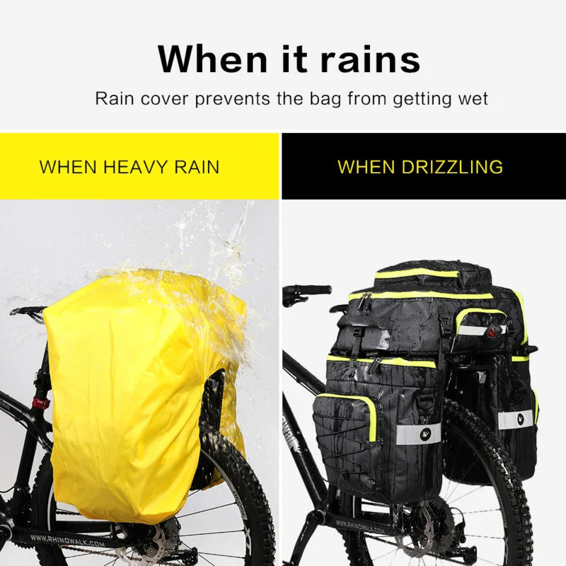 60л 3 в 1 горный дорожный вело – обзор и цена Panniers Waterproof Rear