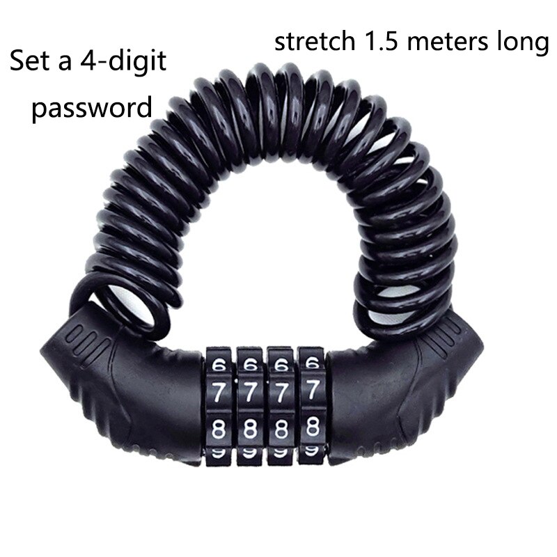 Портативный 4-значный кодовый  – обзор и цена Cable Lock Flexible