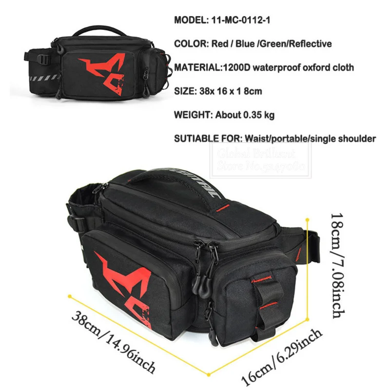 Водонепроницаемая мотоциклетна – обзор и цена Cycling Commuter Backpack Waterproof
